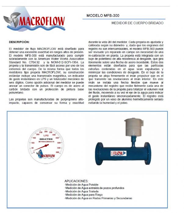 MEDIDOR TIPO PROPELA